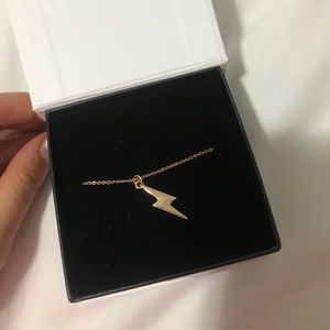 SOLD - SHEIN Gold Lightning Bolt Necklace